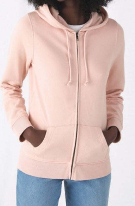 Felpa con zip intera e cappuccio