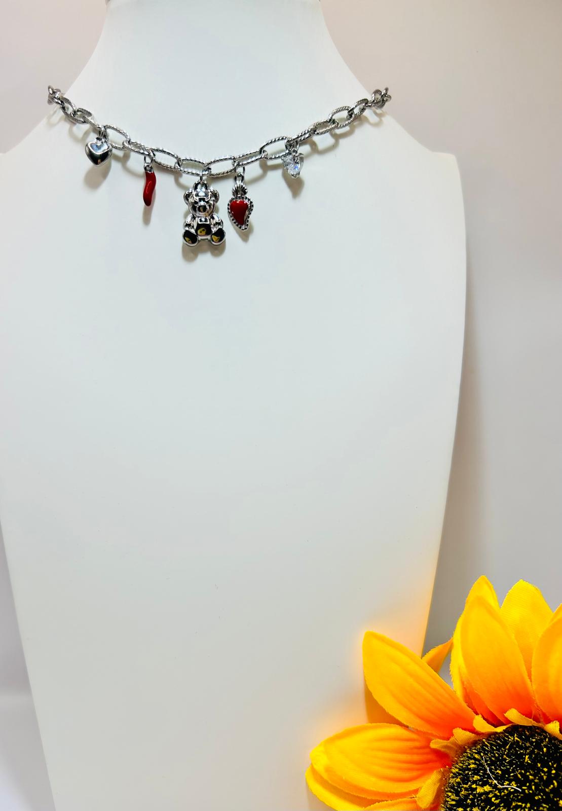 Collana Teddy Red