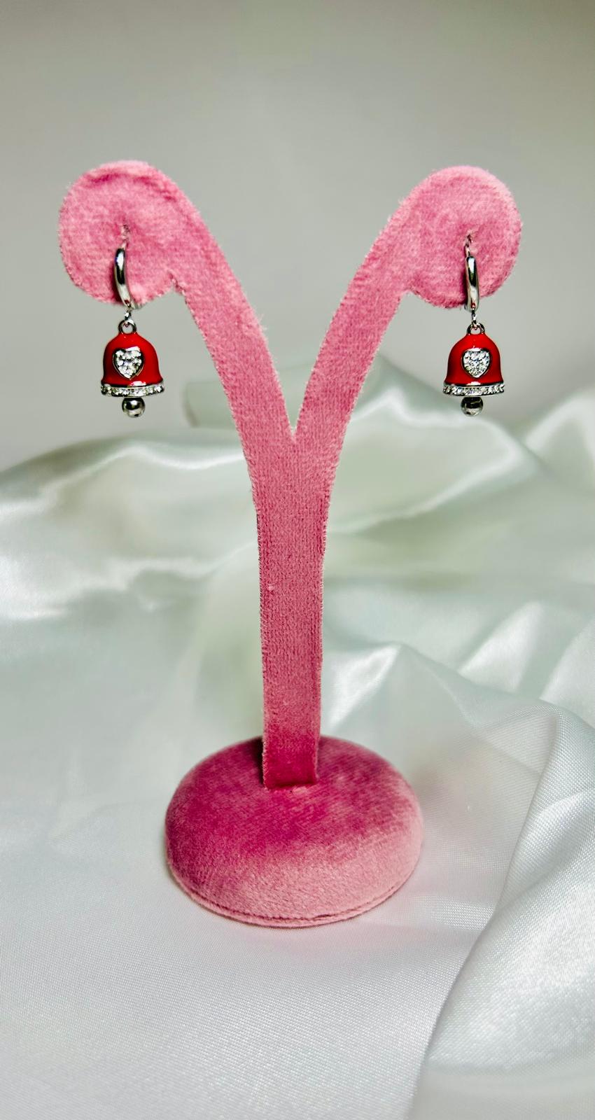 ORECCHINI CAMPANCUORE RED