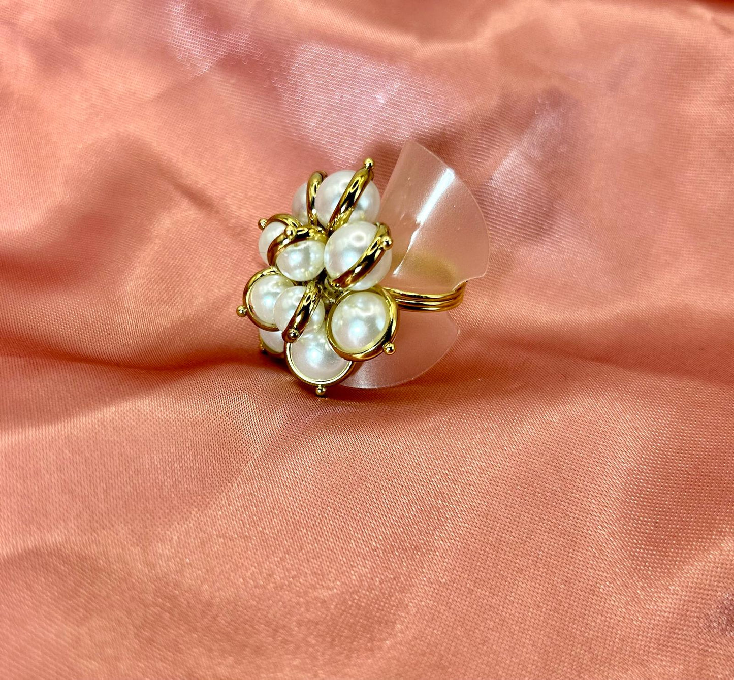 Anello Grappolo di Perle