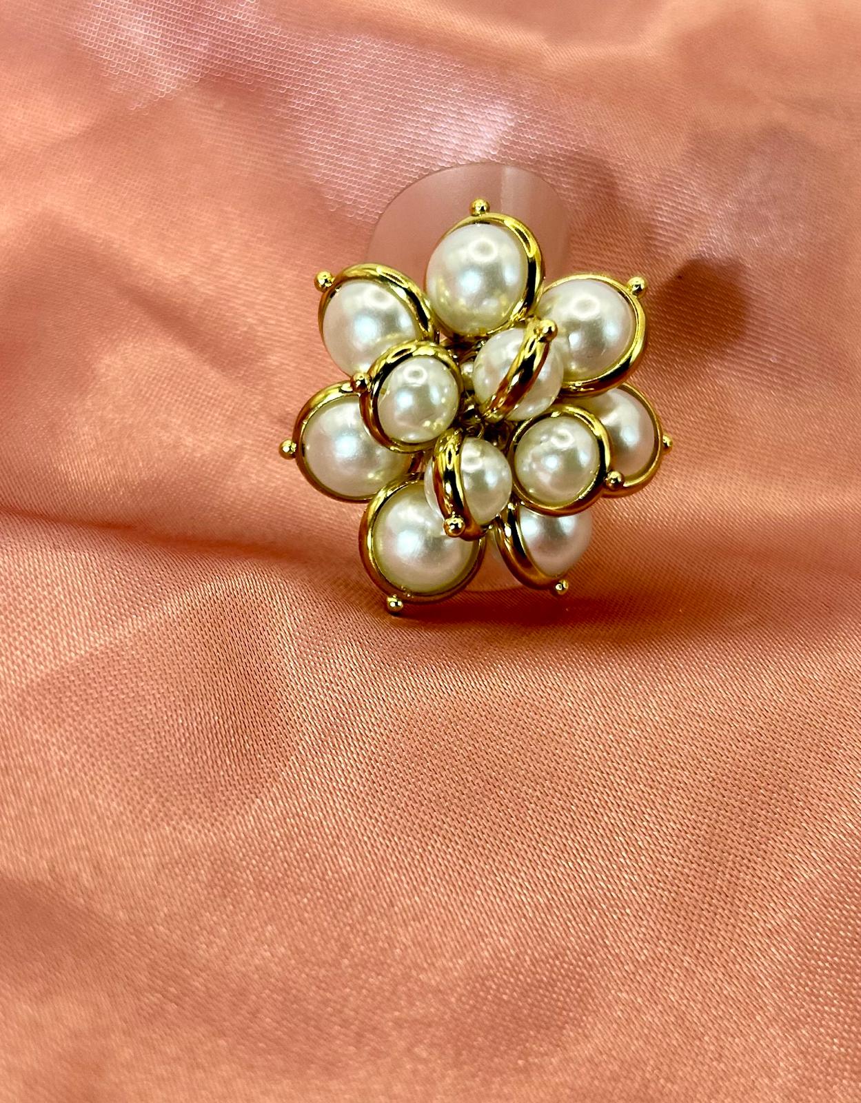 Anello Grappolo di Perle