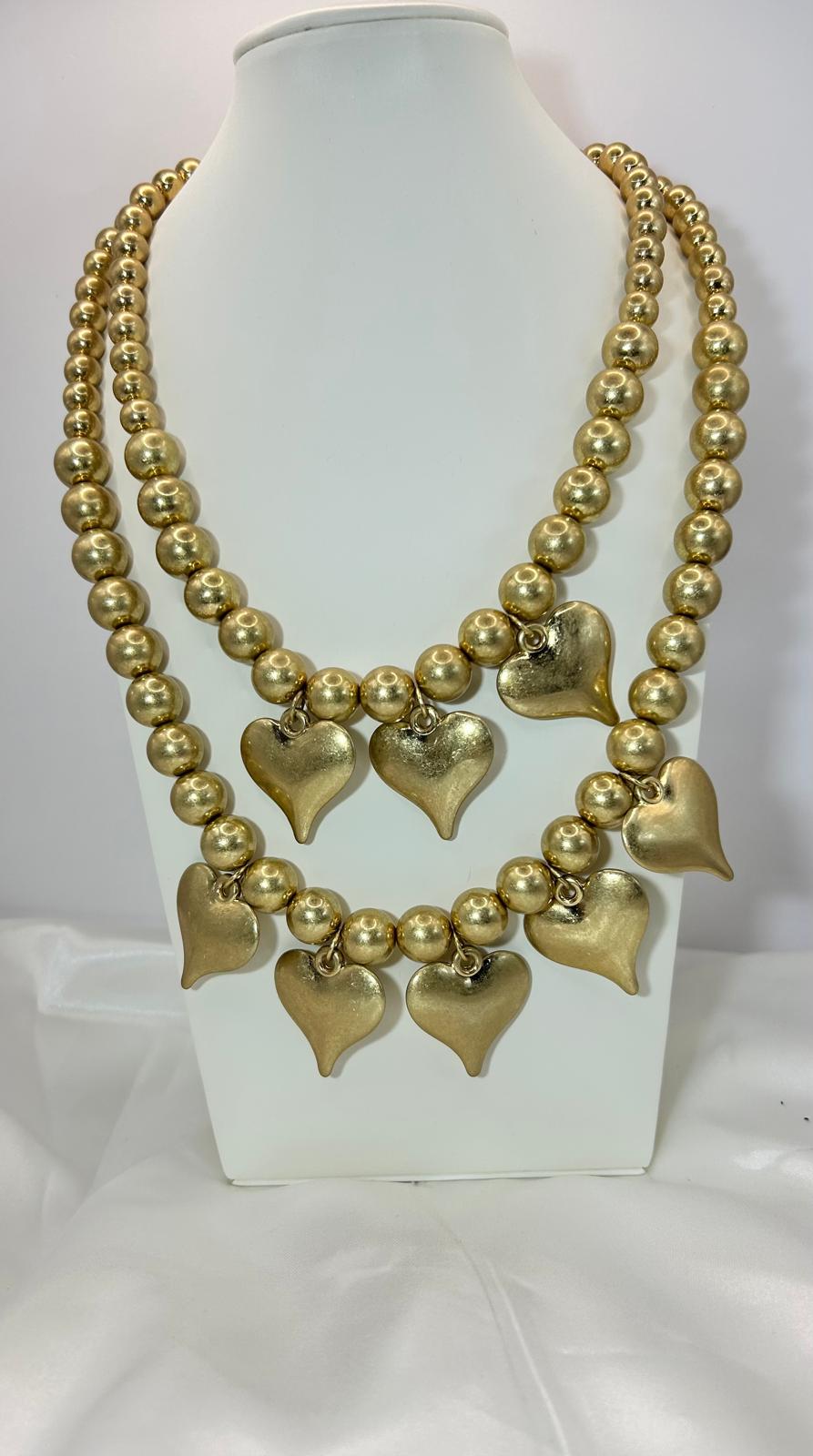 Collana Cascata di Cuori