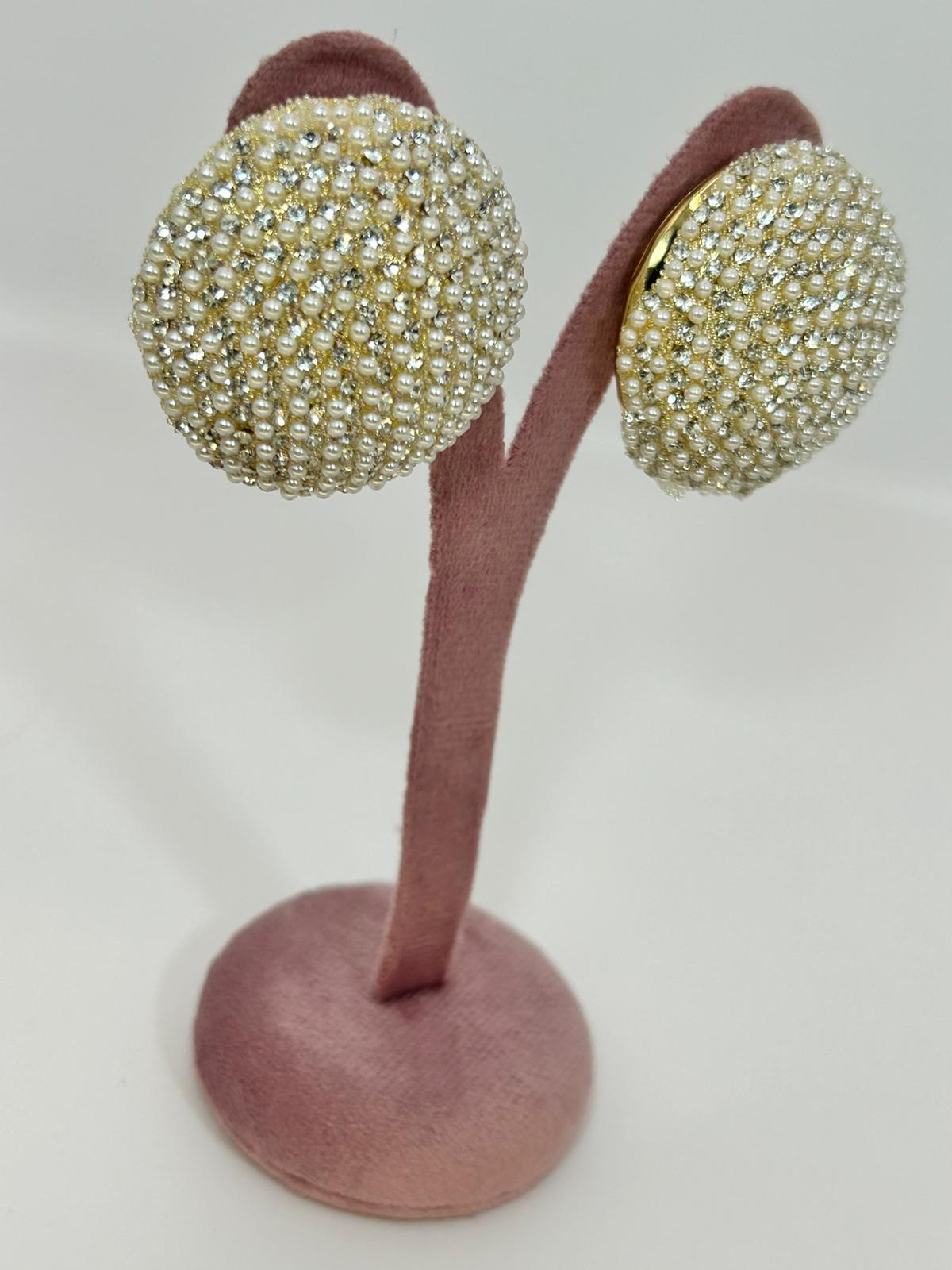 ORECCHINI TONDO DI PERLE