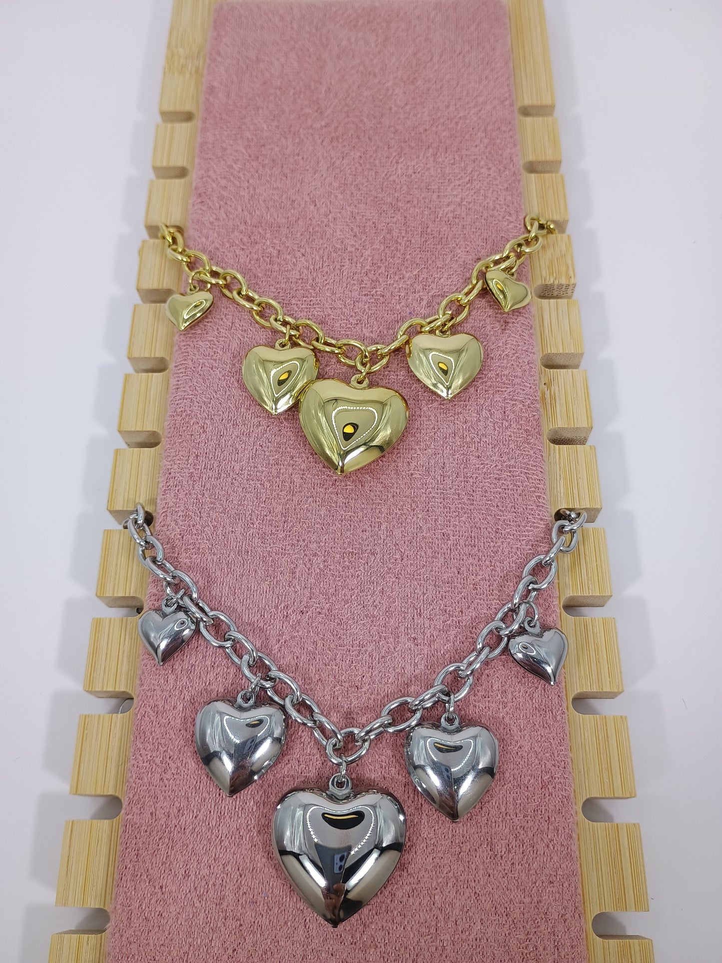 BRACCIALE CUORI SONAGLI