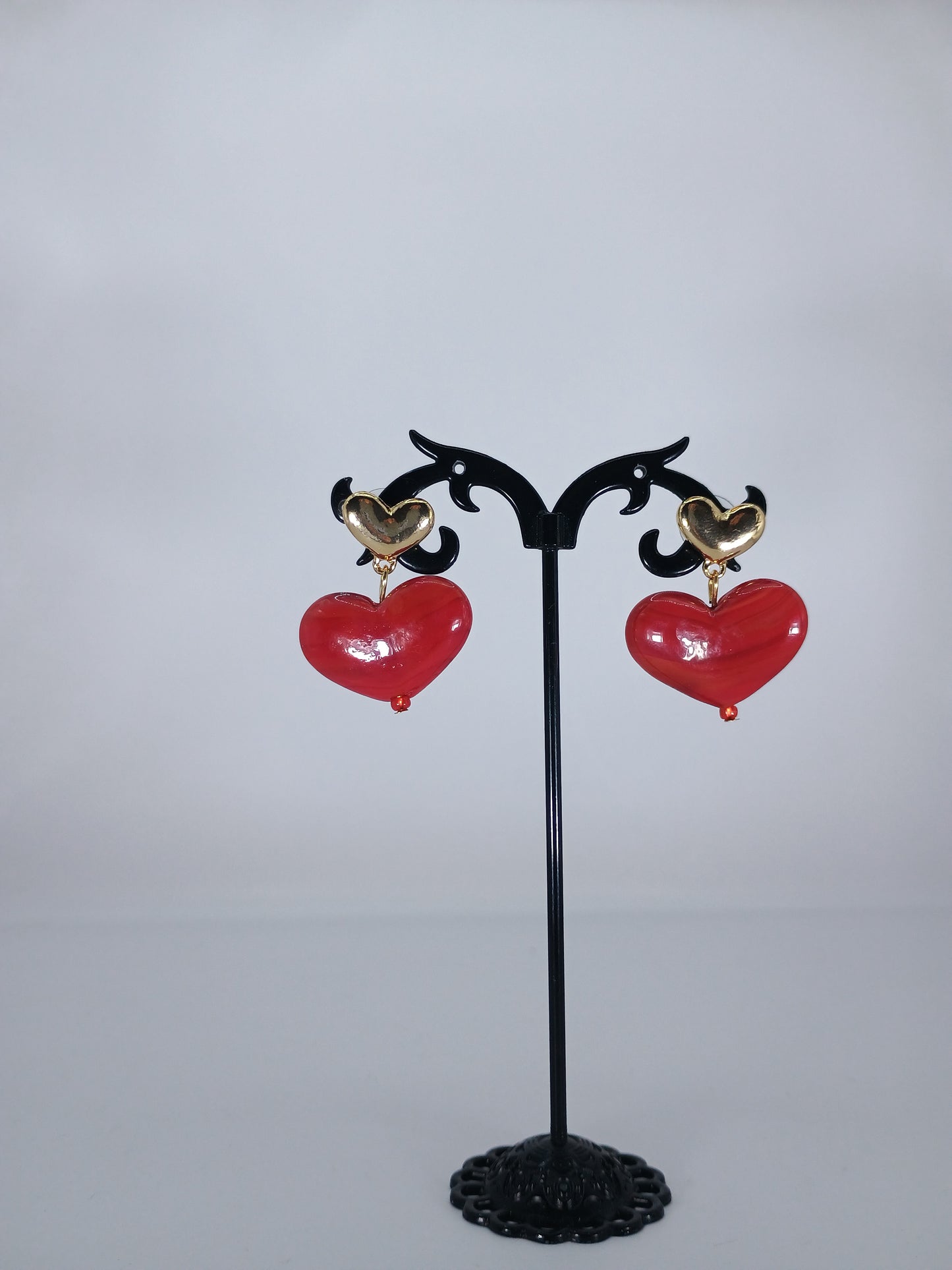 ORECCHINI LOVE RED