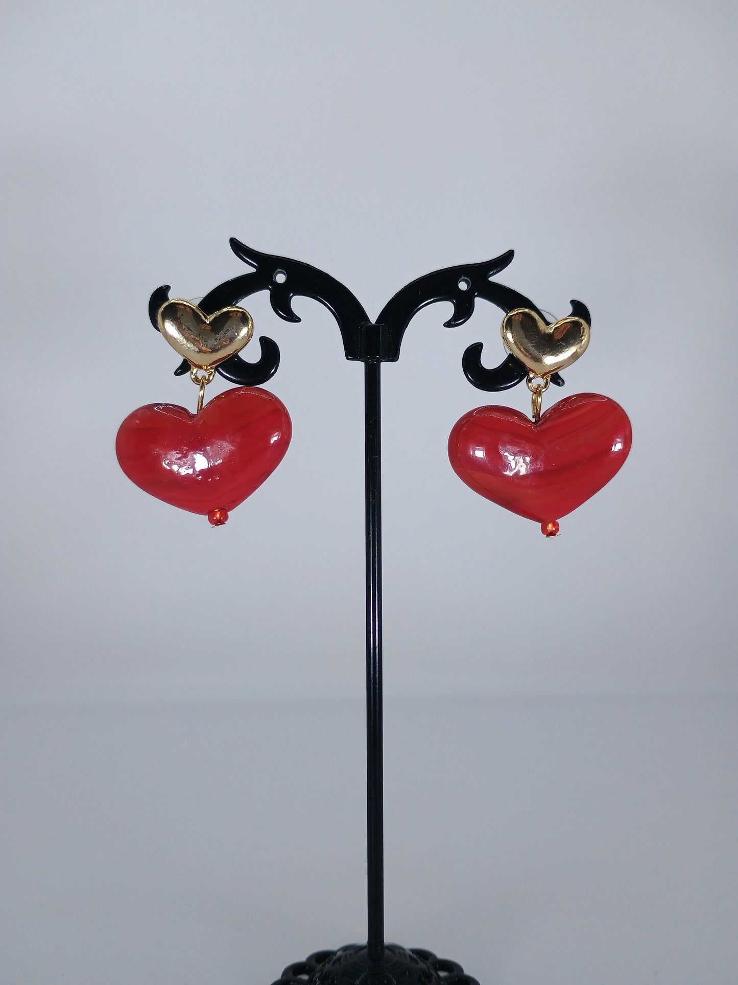 ORECCHINI LOVE RED