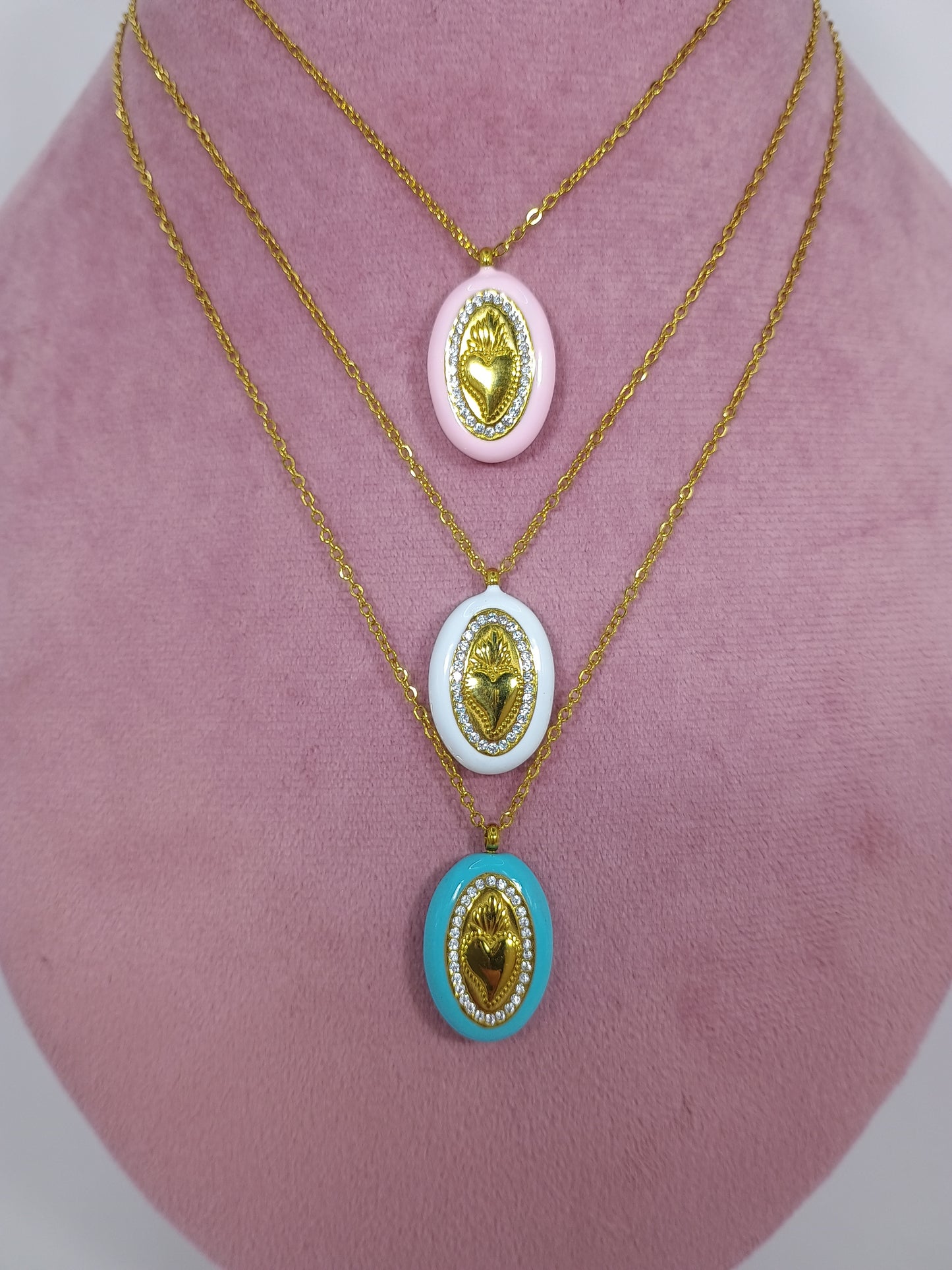 COLLANA CUORE COLOR