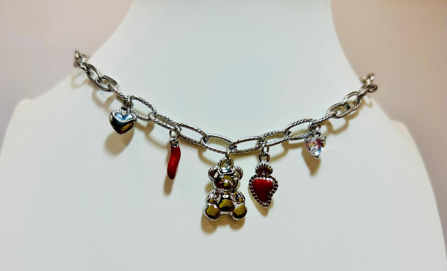 Collana Teddy Red