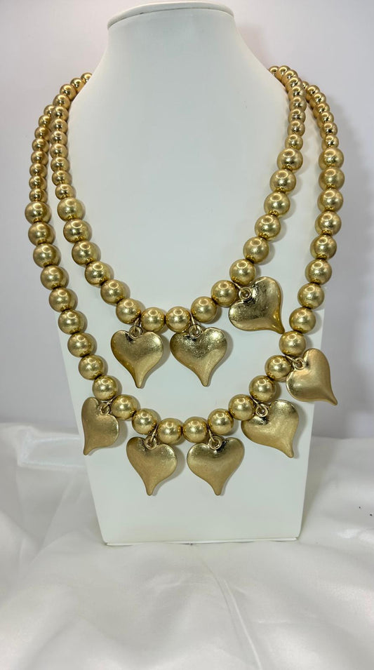 Collana Cascata di Cuori