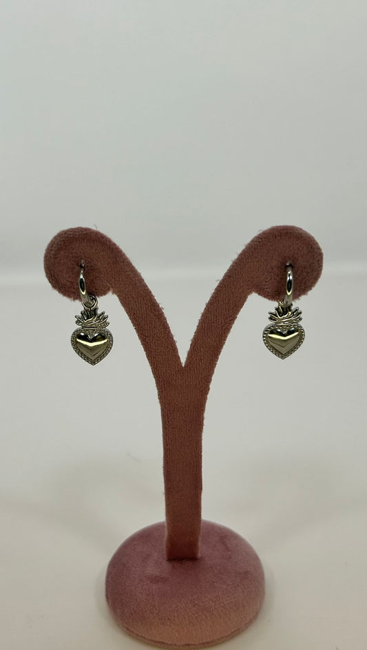 ORECCHINI CUORE SACRO
