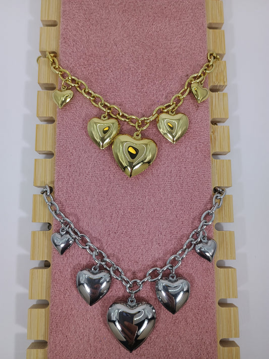 BRACCIALE CUORI SONAGLI