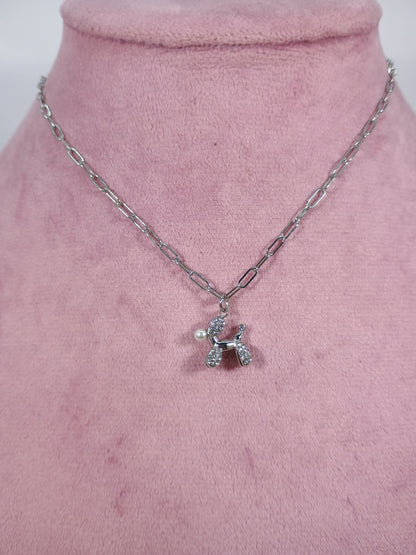 COLLANA CANE BRILLA