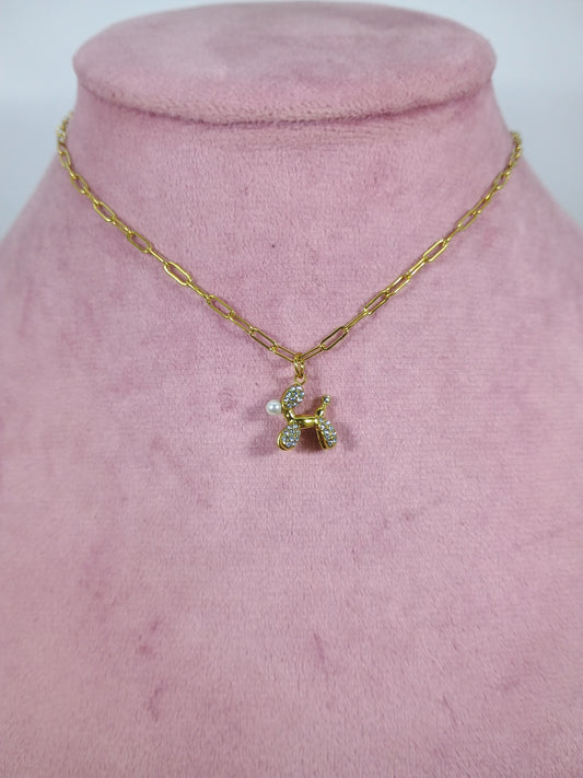 COLLANA CANE BRILLA