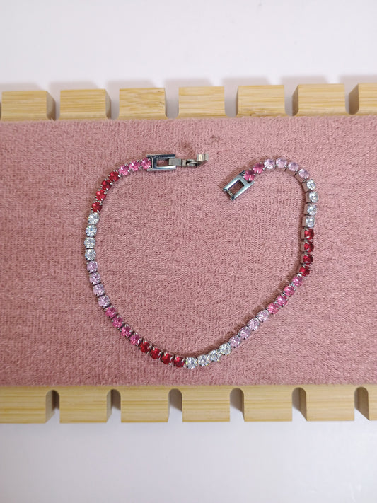BRACCIALE TENNIS ROSE